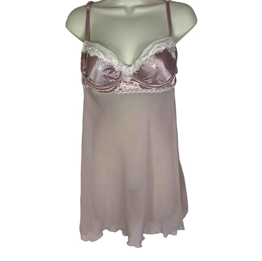 Vintage Gilligan O’Malley Sheer Lingerie Nightgown Chemise